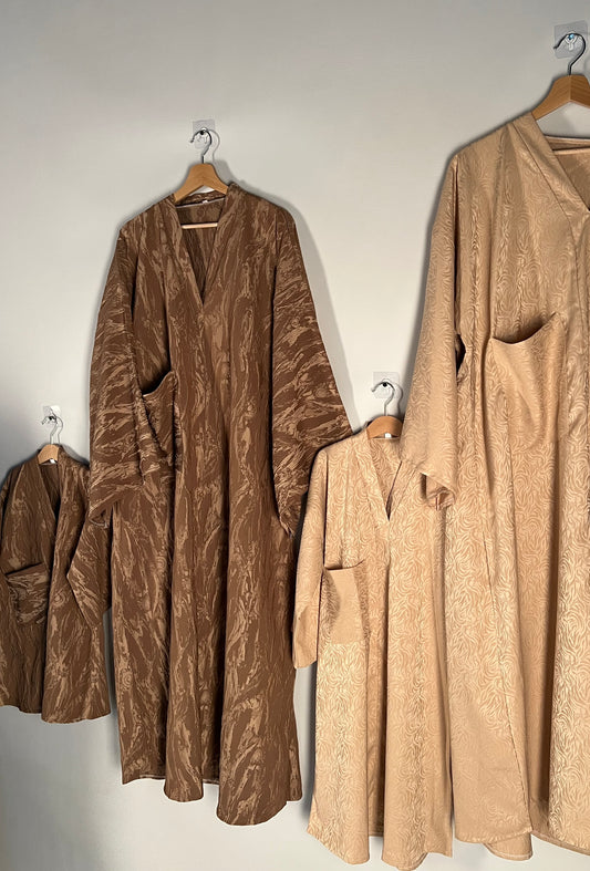 LAYALI – Abaya Marron Nuits D’Orient